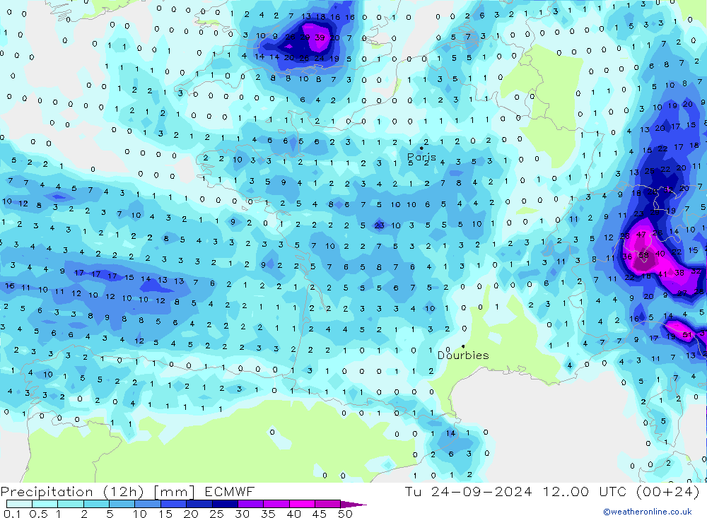  (12h) ECMWF  24.09.2024 00 UTC