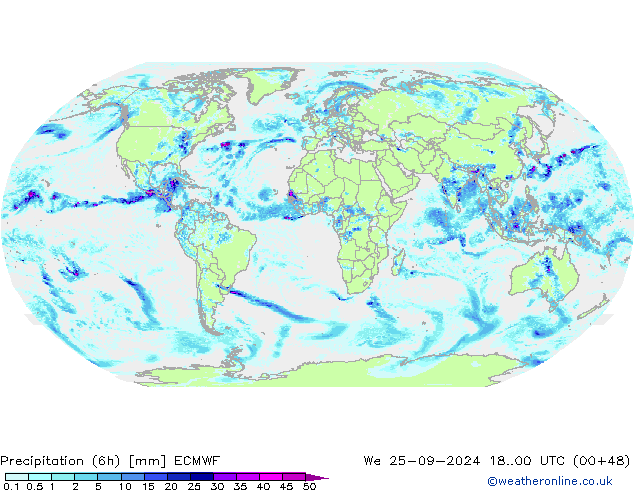 Z500/Rain (+SLP)/Z850 ECMWF We 25.09.2024 00 UTC