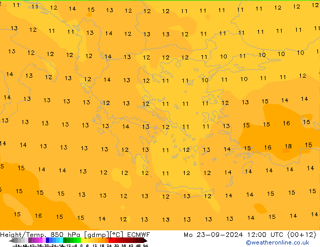 Z500/Rain (+SLP)/Z850 ECMWF lun 23.09.2024 12 UTC