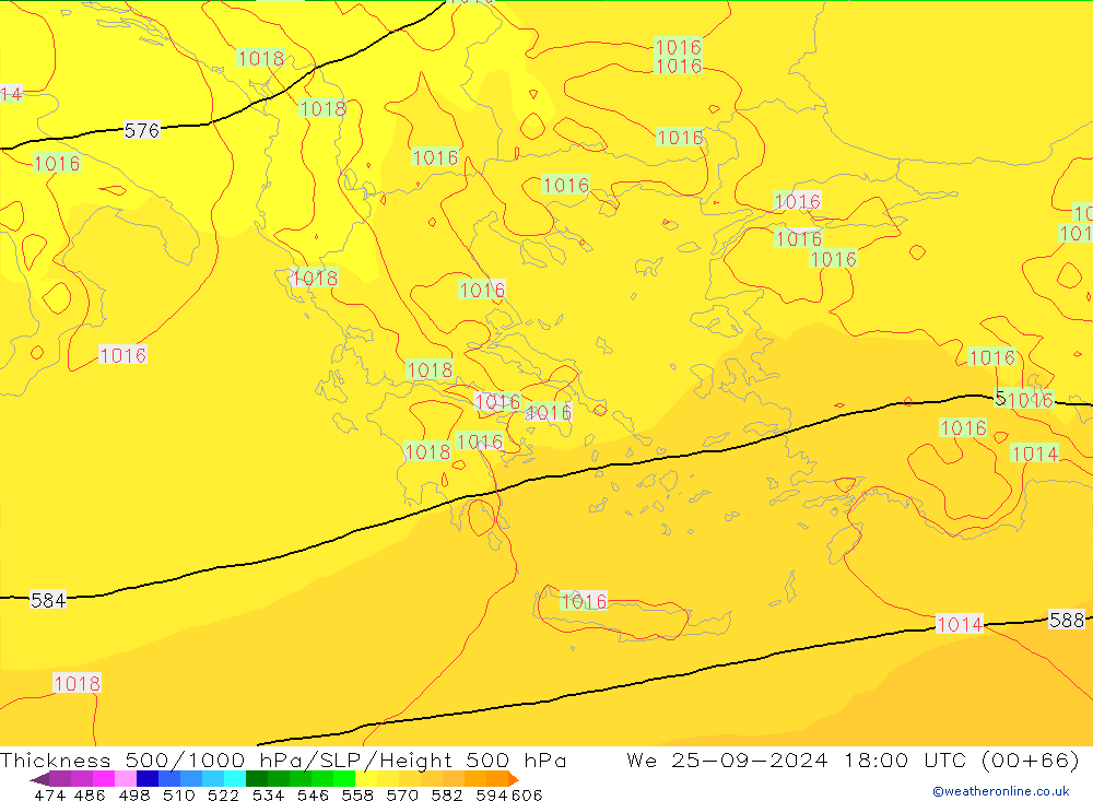 Thck 500-1000hPa ECMWF We 25.09.2024 18 UTC