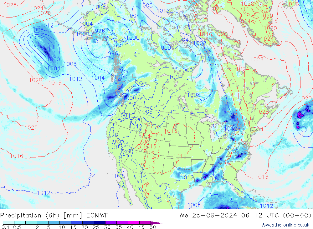 Z500/Rain (+SLP)/Z850 ECMWF We 25.09.2024 12 UTC