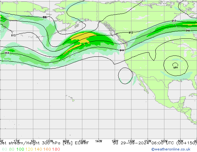 Jet Akımları ECMWF Paz 29.09.2024 06 UTC