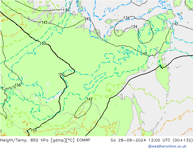 Z500/Rain (+SLP)/Z850 ECMWF So 28.09.2024 12 UTC