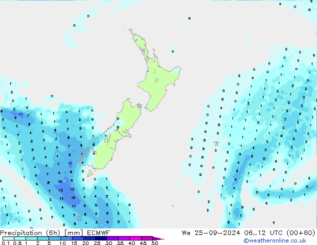 Z500/Rain (+SLP)/Z850 ECMWF St 25.09.2024 12 UTC