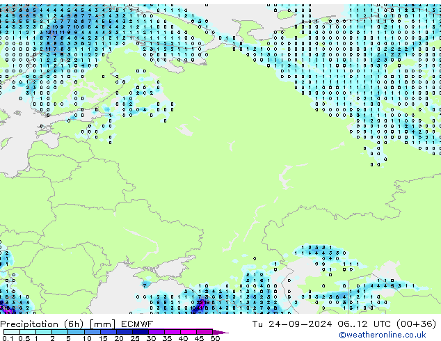 Z500/Rain (+SLP)/Z850 ECMWF mar 24.09.2024 12 UTC