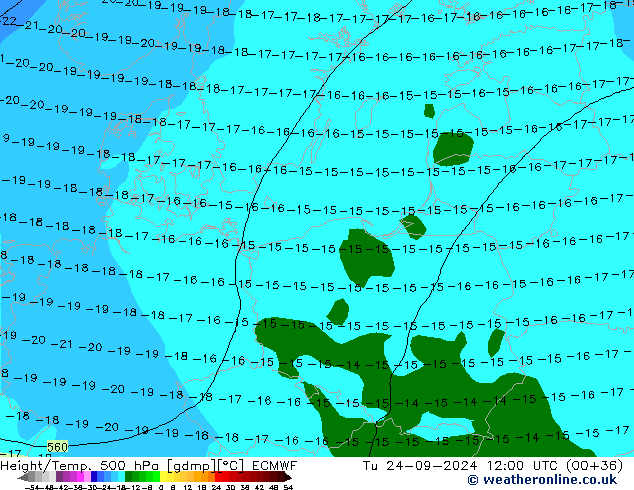 Z500/Rain (+SLP)/Z850 ECMWF mar 24.09.2024 12 UTC