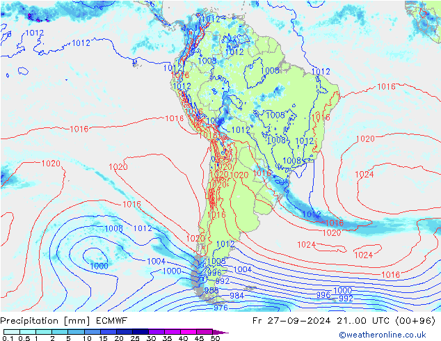 opad ECMWF pt. 27.09.2024 00 UTC