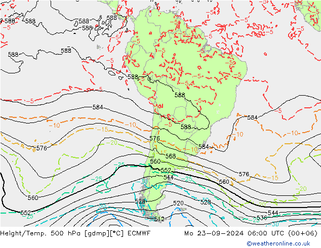 Z500/Rain (+SLP)/Z850 ECMWF  23.09.2024 06 UTC