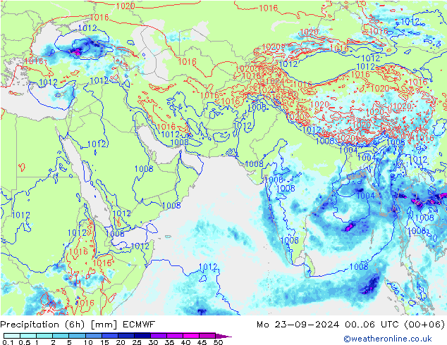 Z500/Rain (+SLP)/Z850 ECMWF Seg 23.09.2024 06 UTC