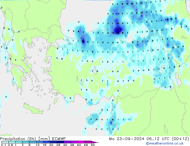 Z500/Rain (+SLP)/Z850 ECMWF Seg 23.09.2024 12 UTC