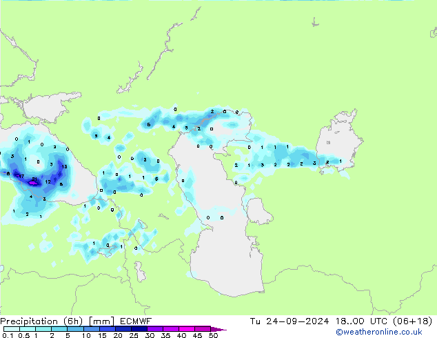 Z500/Rain (+SLP)/Z850 ECMWF  24.09.2024 00 UTC