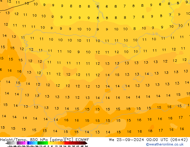 Z500/Rain (+SLP)/Z850 ECMWF We 25.09.2024 00 UTC