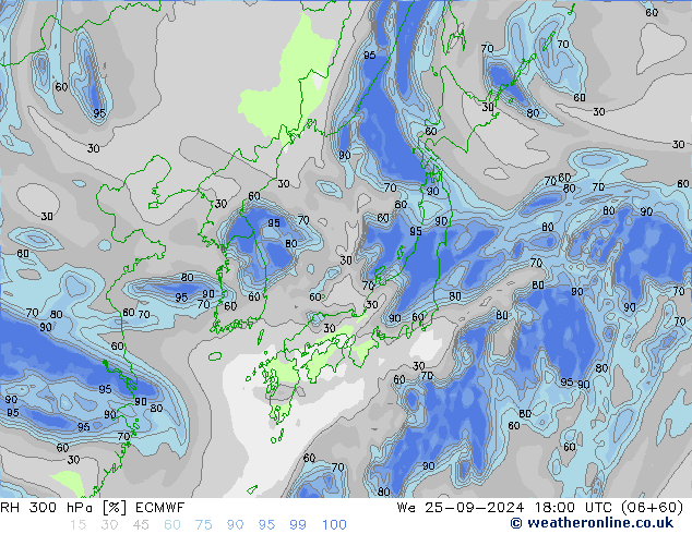 RV 300 hPa ECMWF wo 25.09.2024 18 UTC