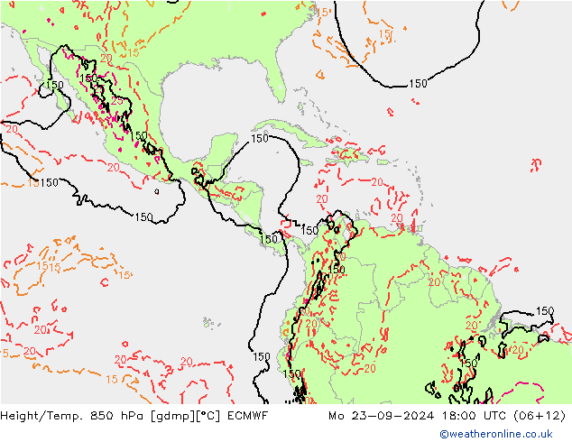 Z500/Rain (+SLP)/Z850 ECMWF lun 23.09.2024 18 UTC