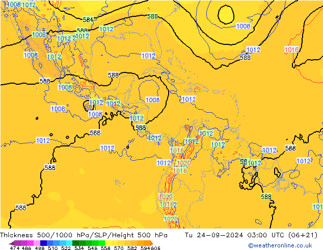 Thck 500-1000hPa ECMWF Út 24.09.2024 03 UTC