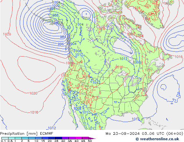 precipitação ECMWF Seg 23.09.2024 06 UTC