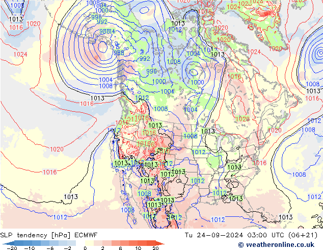 SLP tendency ECMWF Ter 24.09.2024 03 UTC