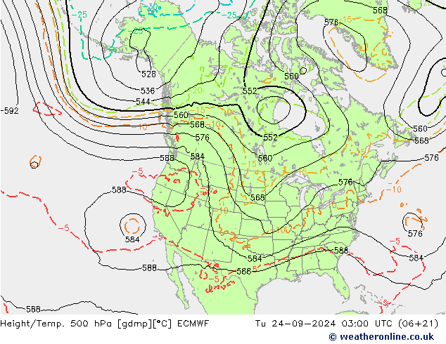 Height/Temp. 500 hPa ECMWF Ter 24.09.2024 03 UTC