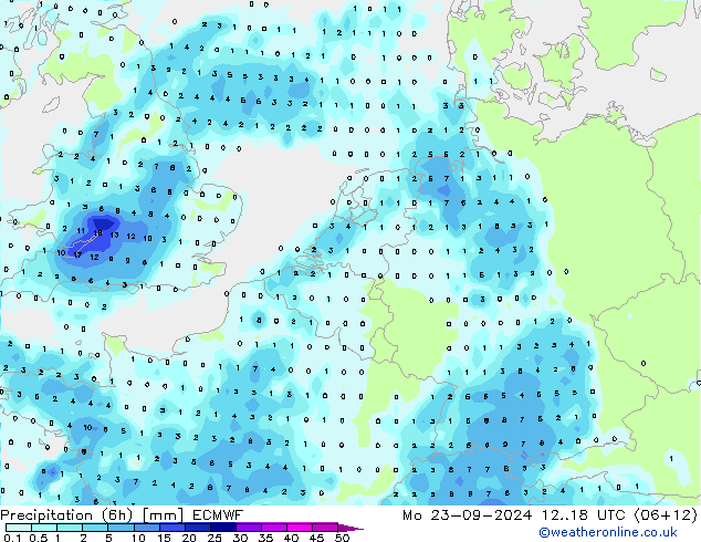 Z500/Rain (+SLP)/Z850 ECMWF  23.09.2024 18 UTC