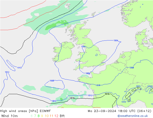 High wind areas ECMWF Seg 23.09.2024 18 UTC