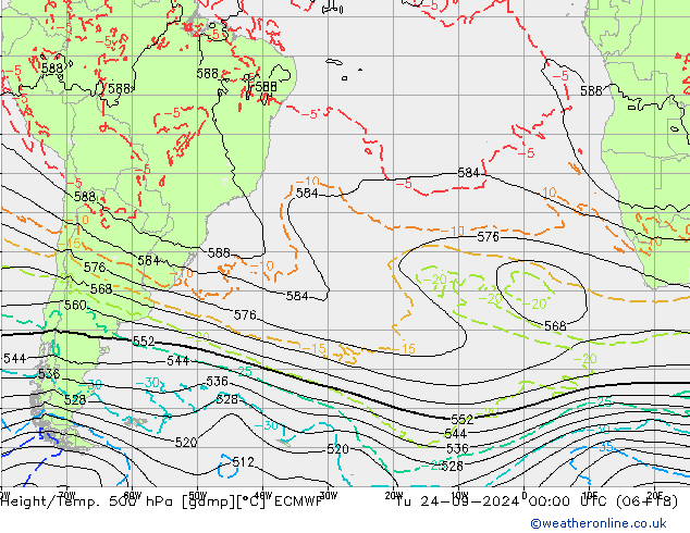 Z500/Rain (+SLP)/Z850 ECMWF mar 24.09.2024 00 UTC