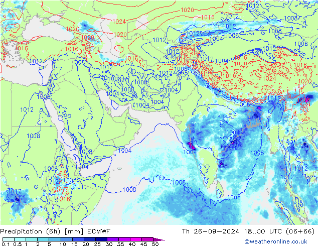 Z500/Rain (+SLP)/Z850 ECMWF  26.09.2024 00 UTC