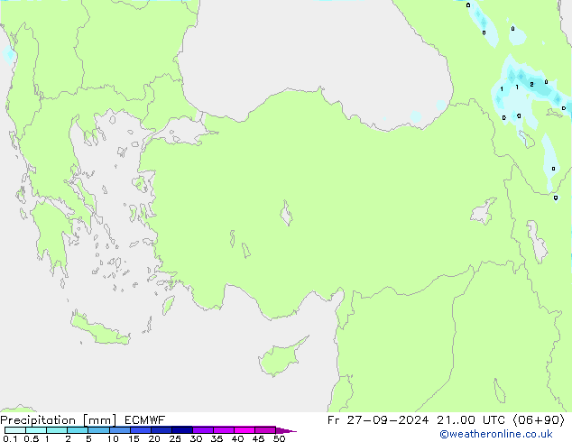 Precipitación ECMWF vie 27.09.2024 00 UTC