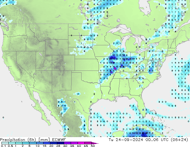 Z500/Rain (+SLP)/Z850 ECMWF mar 24.09.2024 06 UTC