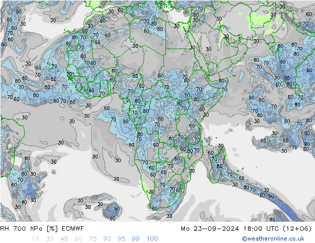 700 hPa Nispi Nem ECMWF Pzt 23.09.2024 18 UTC