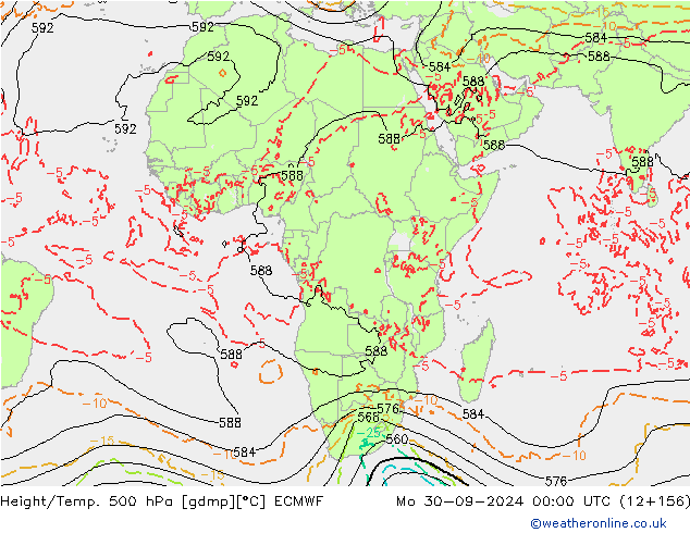 Z500/Rain (+SLP)/Z850 ECMWF ��� 30.09.2024 00 UTC