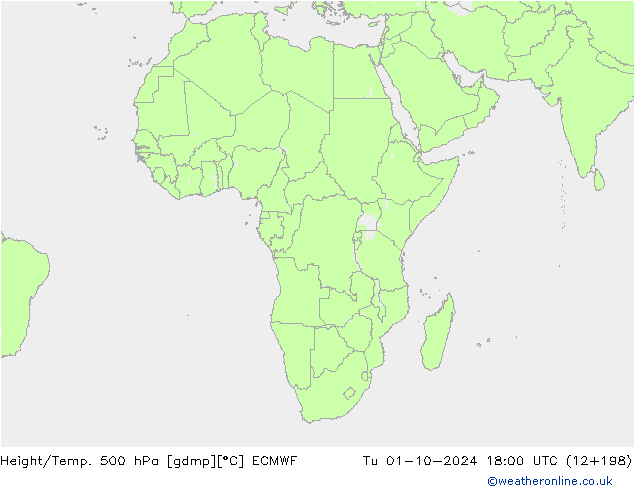 Z500/Regen(+SLP)/Z850 ECMWF di 01.10.2024 18 UTC