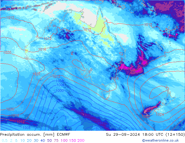 Precipitation accum. ECMWF Su 29.09.2024 18 UTC