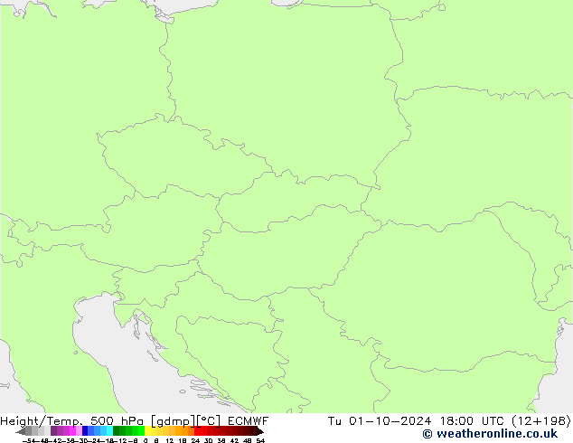 Height/Temp. 500 гПа ECMWF вт 01.10.2024 18 UTC