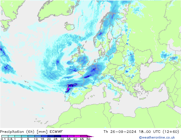 Z500/Rain (+SLP)/Z850 ECMWF  26.09.2024 00 UTC