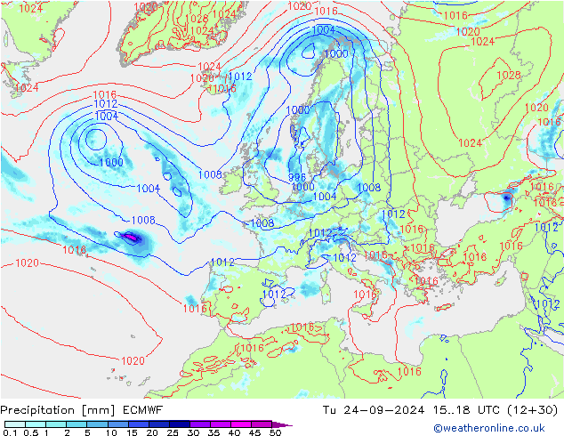 Precipitación ECMWF mar 24.09.2024 18 UTC