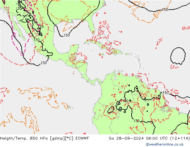 Z500/Rain (+SLP)/Z850 ECMWF sab 28.09.2024 06 UTC