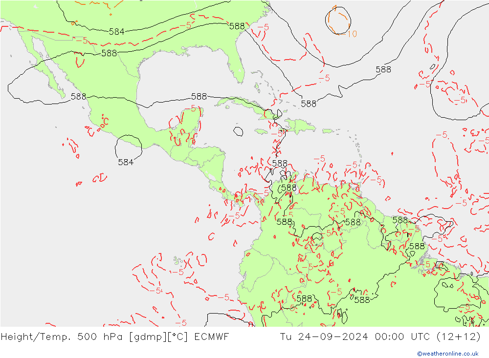 Z500/Rain (+SLP)/Z850 ECMWF mar 24.09.2024 00 UTC