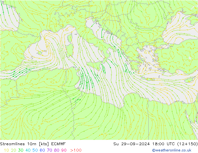  10m ECMWF  29.09.2024 18 UTC