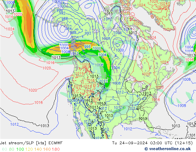 Straalstroom/SLP ECMWF di 24.09.2024 03 UTC