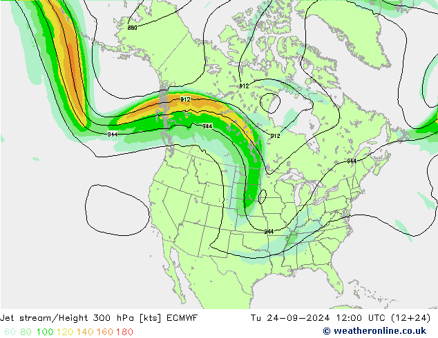 Polarjet ECMWF Di 24.09.2024 12 UTC