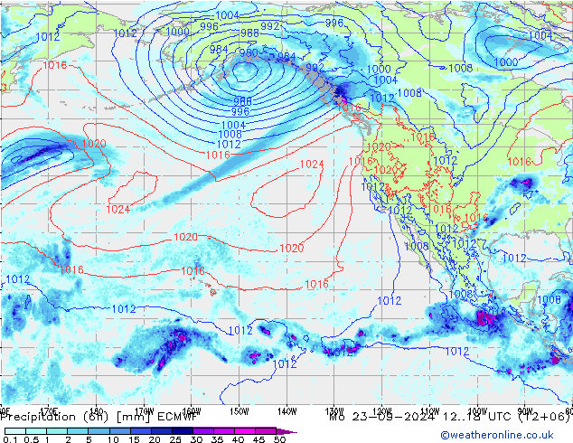 Z500/Rain (+SLP)/Z850 ECMWF Seg 23.09.2024 18 UTC