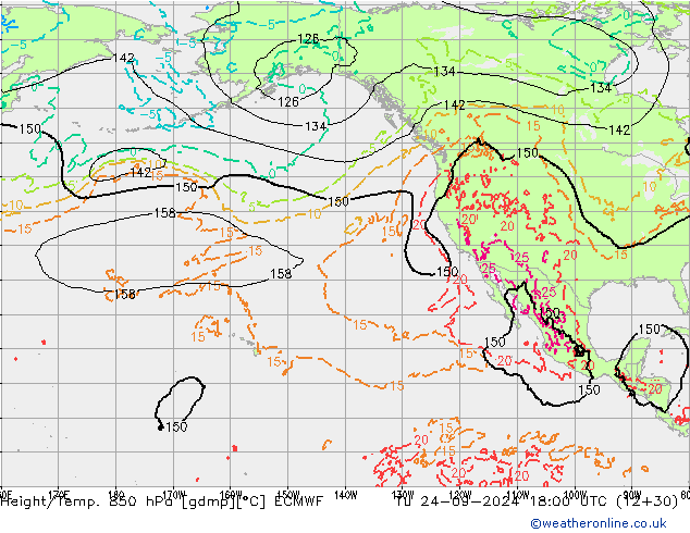 Z500/Rain (+SLP)/Z850 ECMWF mar 24.09.2024 18 UTC