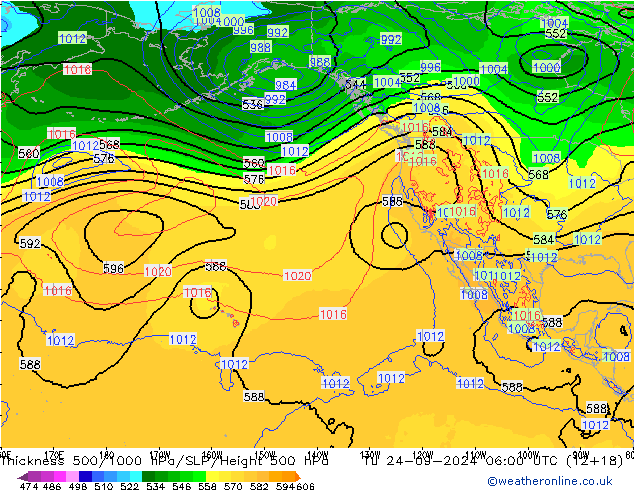 Thck 500-1000гПа ECMWF вт 24.09.2024 06 UTC