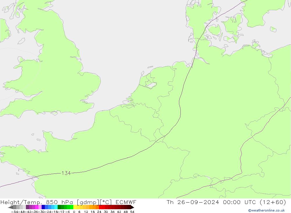 Z500/Rain (+SLP)/Z850 ECMWF gio 26.09.2024 00 UTC