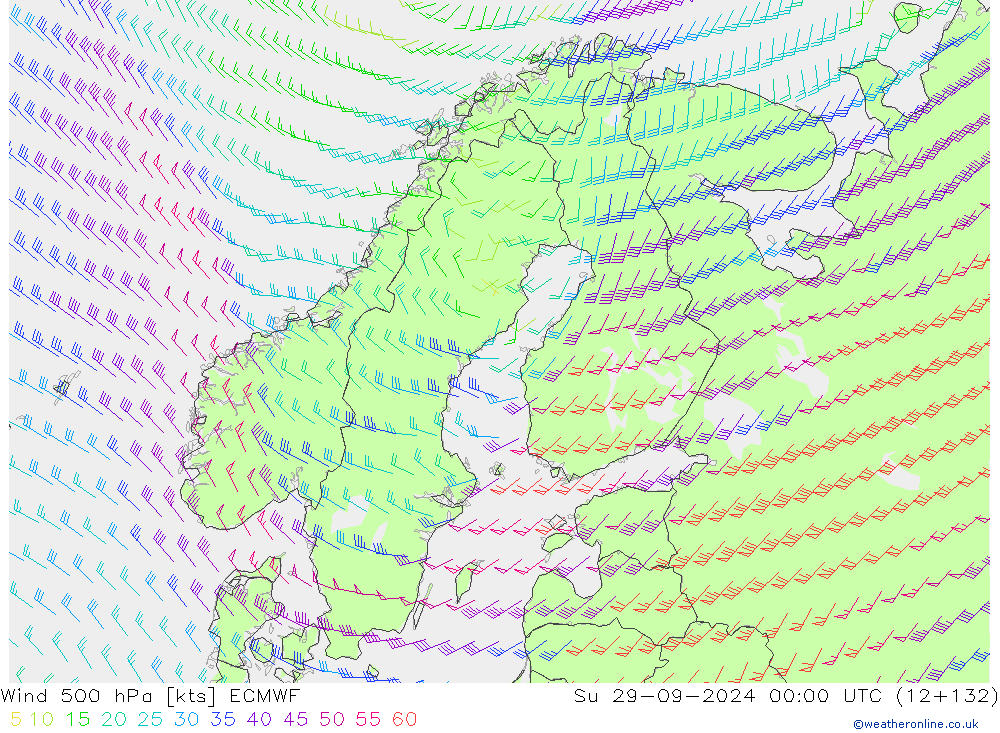  500 hPa ECMWF  29.09.2024 00 UTC