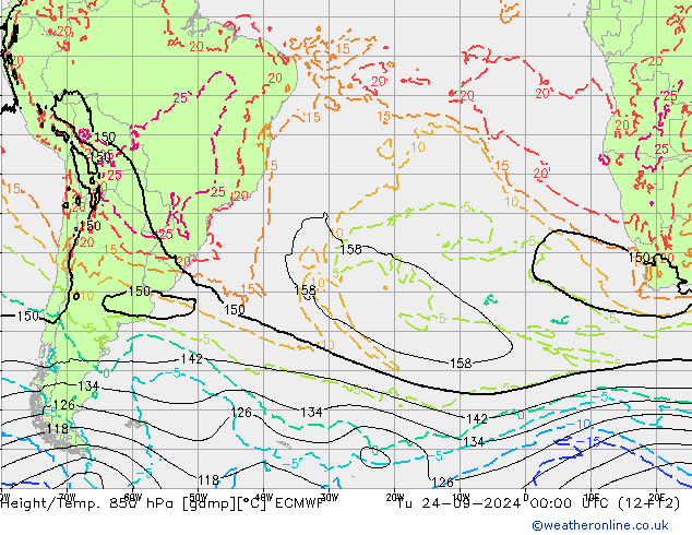 Z500/Rain (+SLP)/Z850 ECMWF  24.09.2024 00 UTC