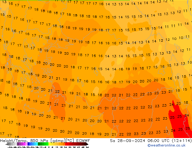 Z500/Rain (+SLP)/Z850 ECMWF  28.09.2024 06 UTC