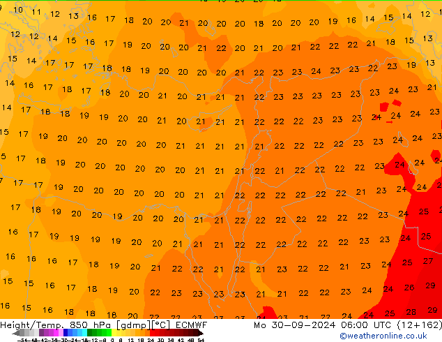 Z500/Rain (+SLP)/Z850 ECMWF lun 30.09.2024 06 UTC