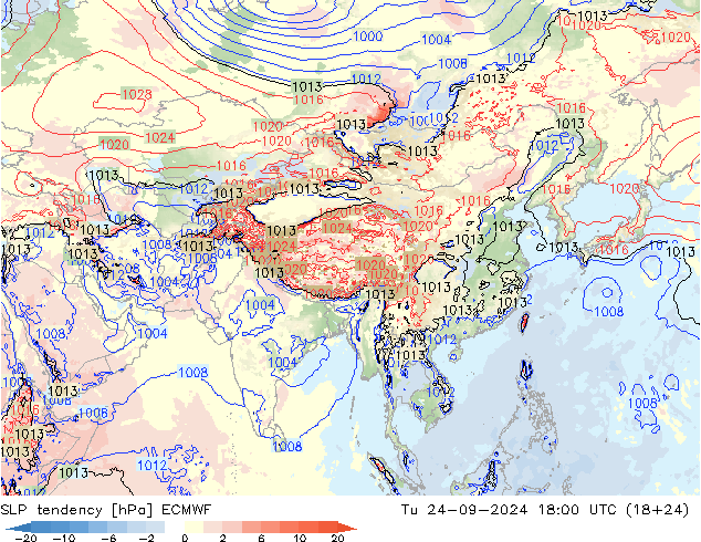 tendencja ECMWF wto. 24.09.2024 18 UTC