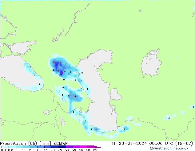 Z500/Regen(+SLP)/Z850 ECMWF do 26.09.2024 06 UTC